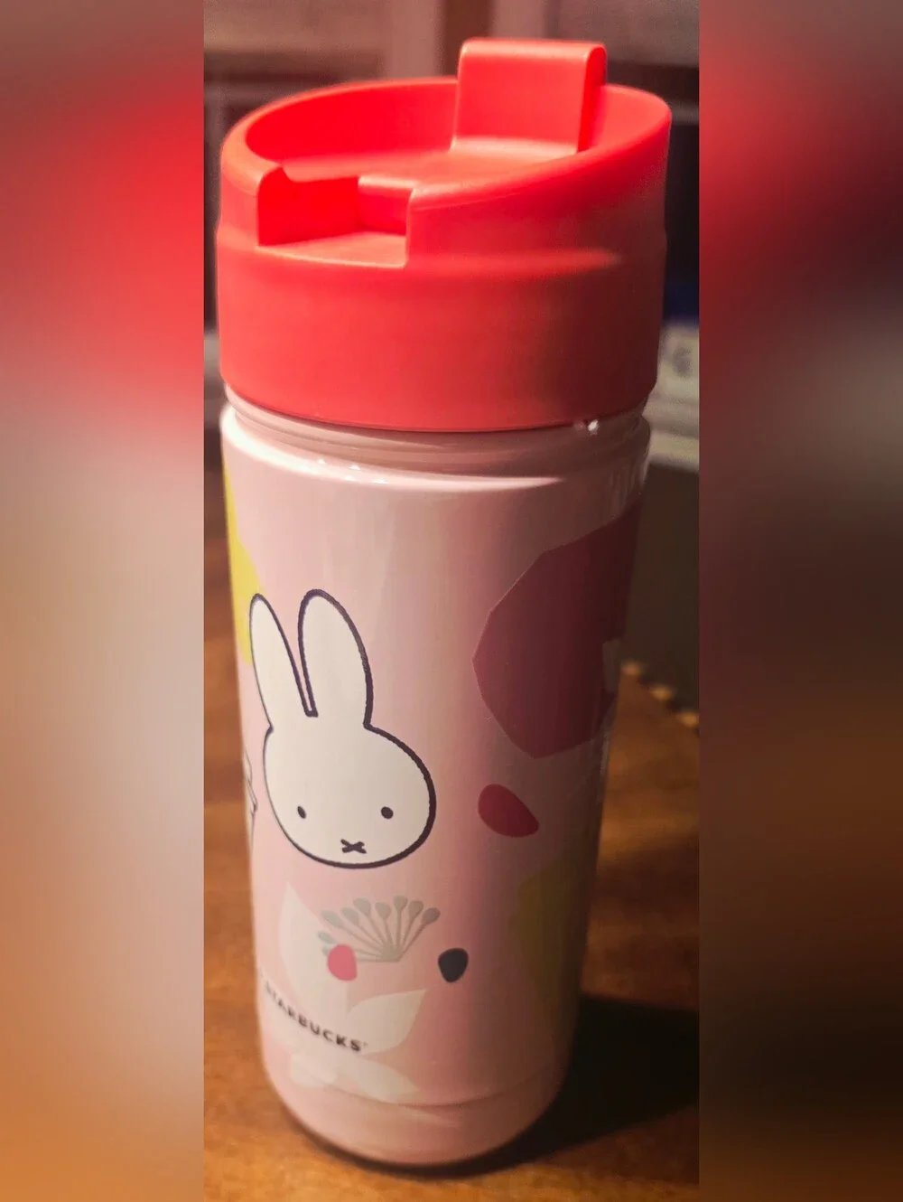 Starbucks NWT Pink Bunny Stainless Bottle with Coral Lid, Summer '26
